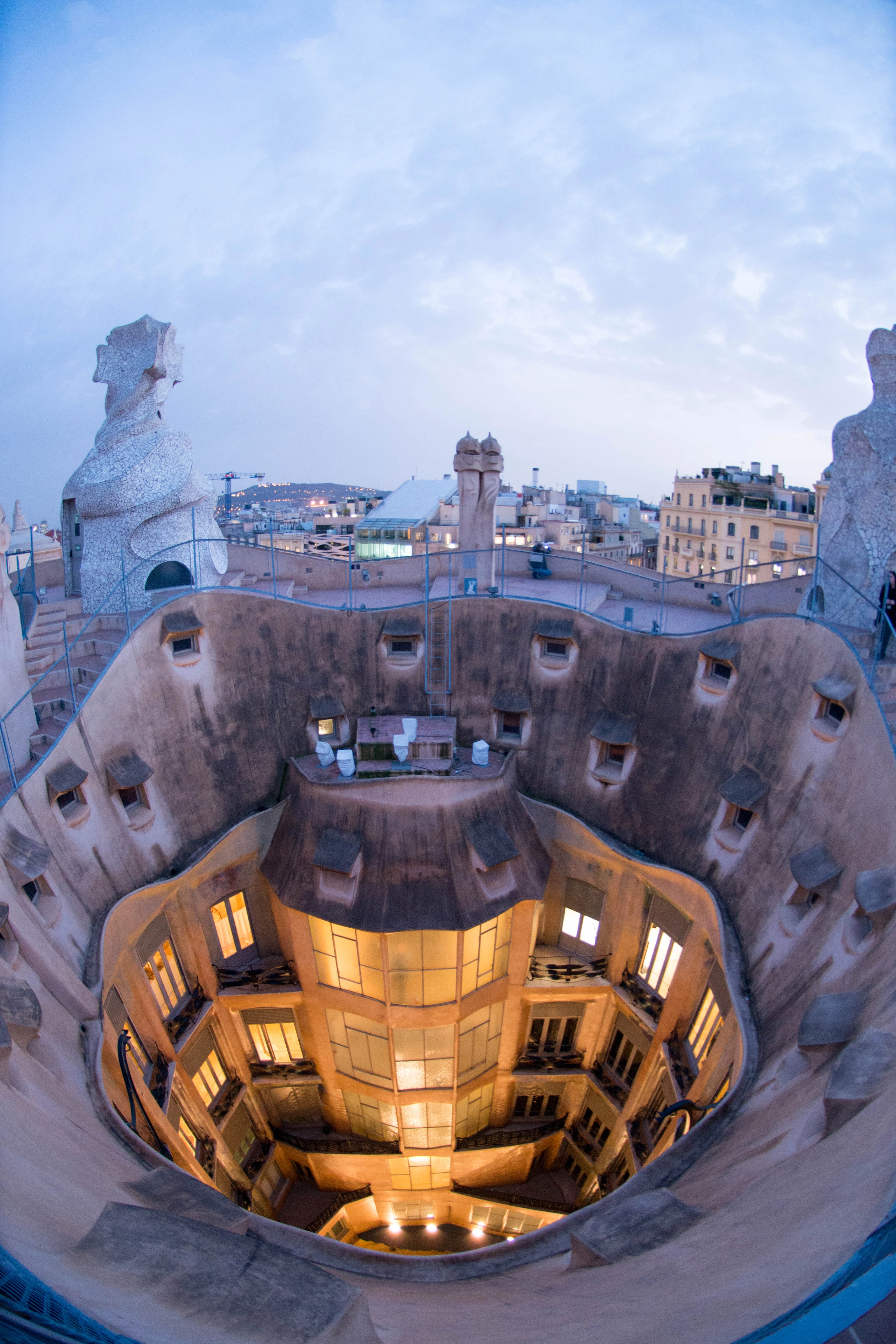 Casa Mila Rooftop at Twilight