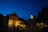 Italian Piazza at Blue Hour