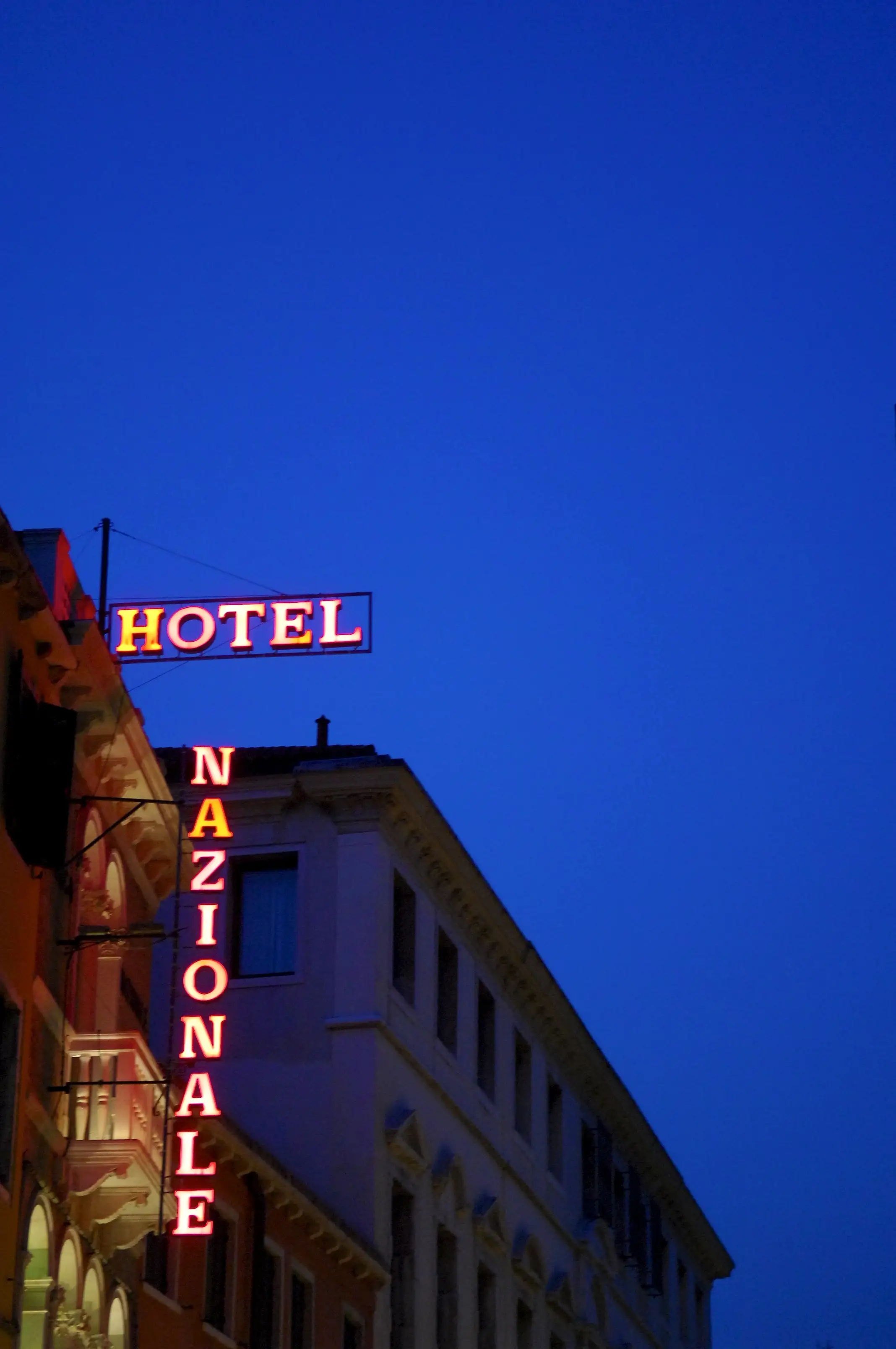 Hotel Nazionale at Dusk in Florence