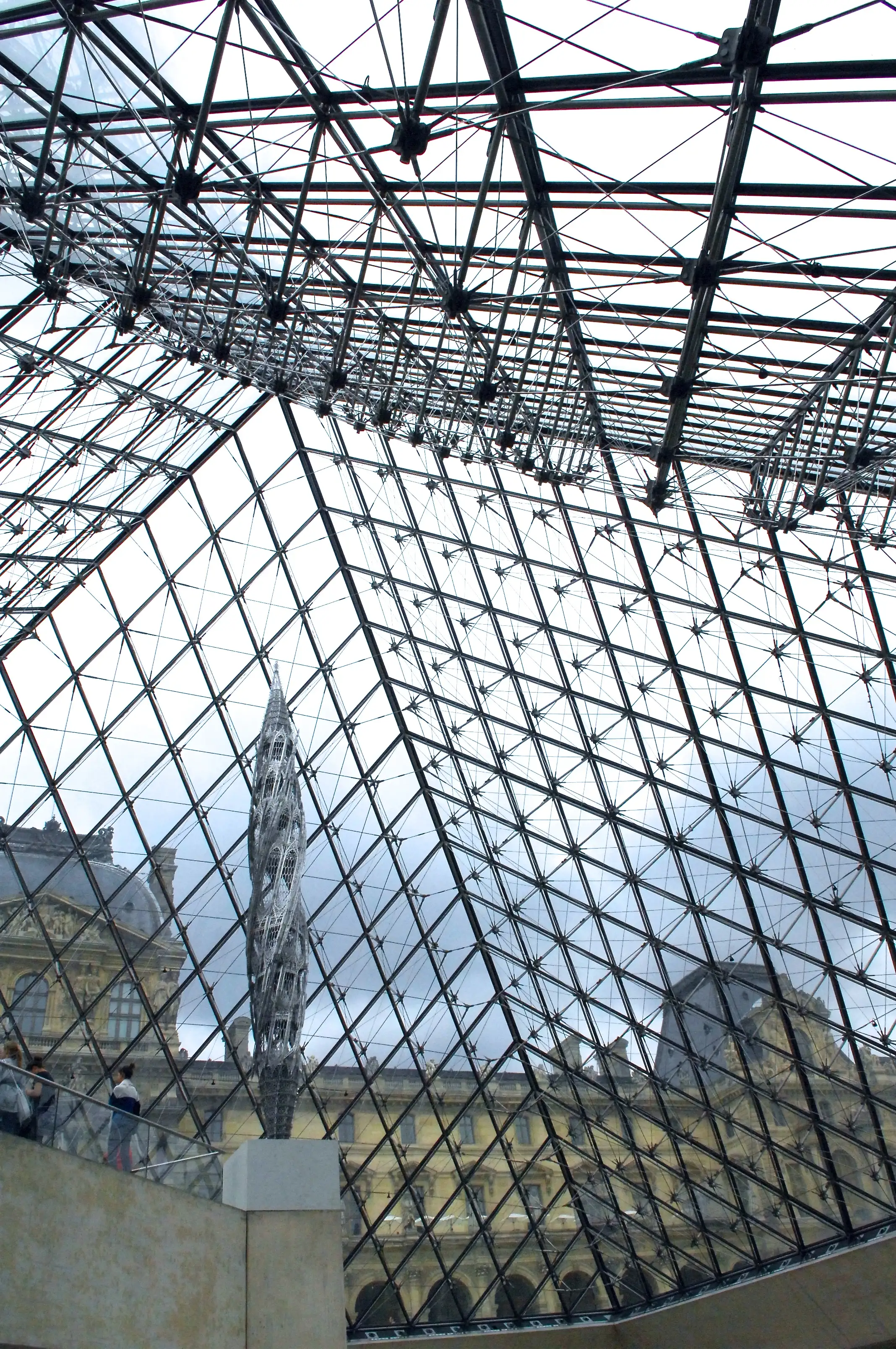Inside the Louvre Pyramid